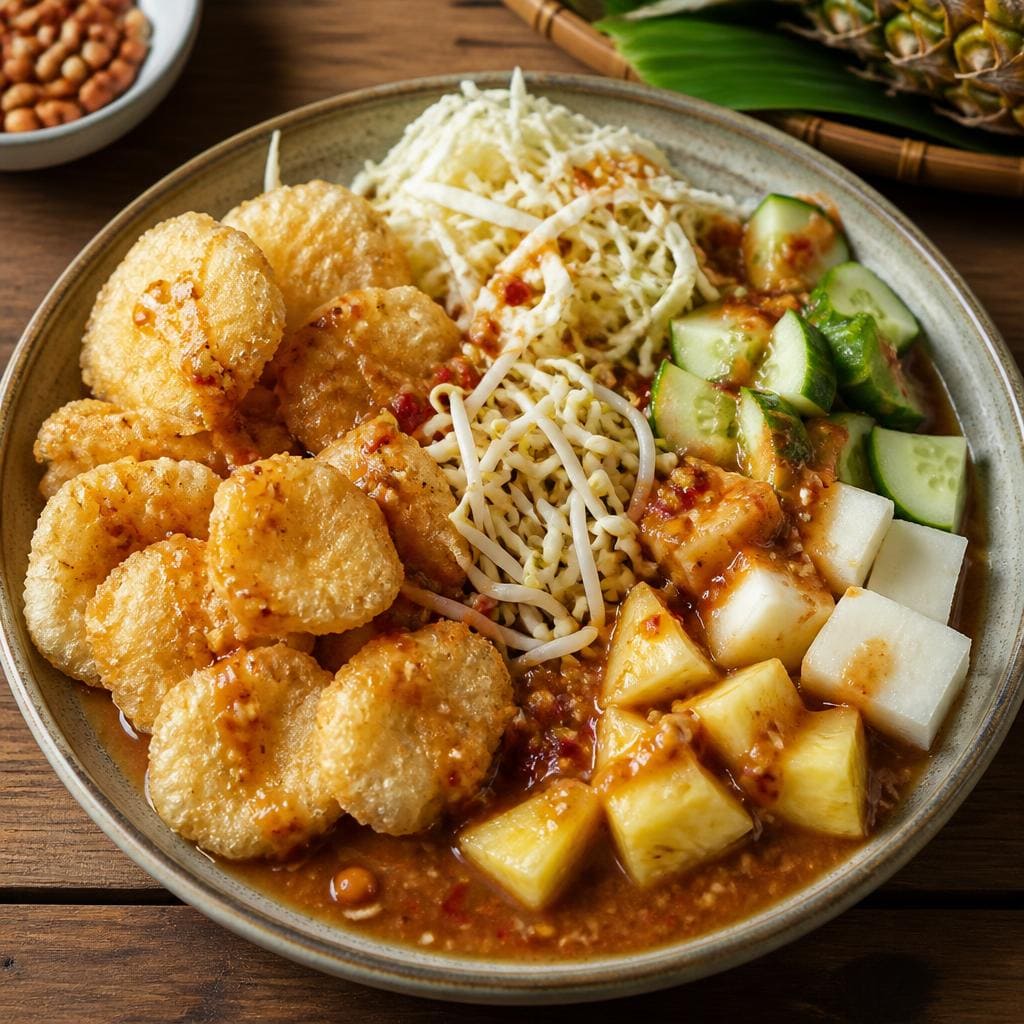 Rujak Cireng Warkop 84 snack cireng dengan rasa gurih dan bumbu khas